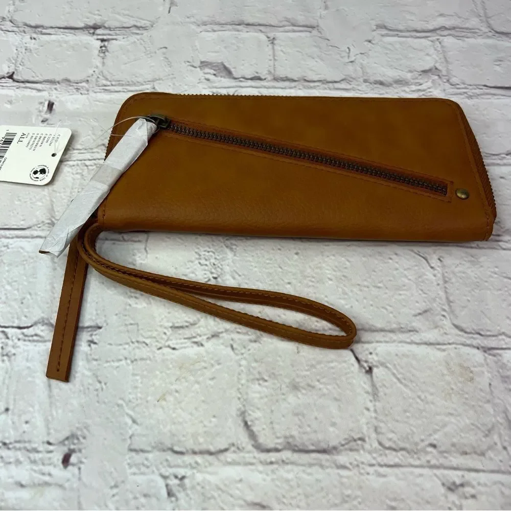 Free People Distressed Vegan Wallet New with tags